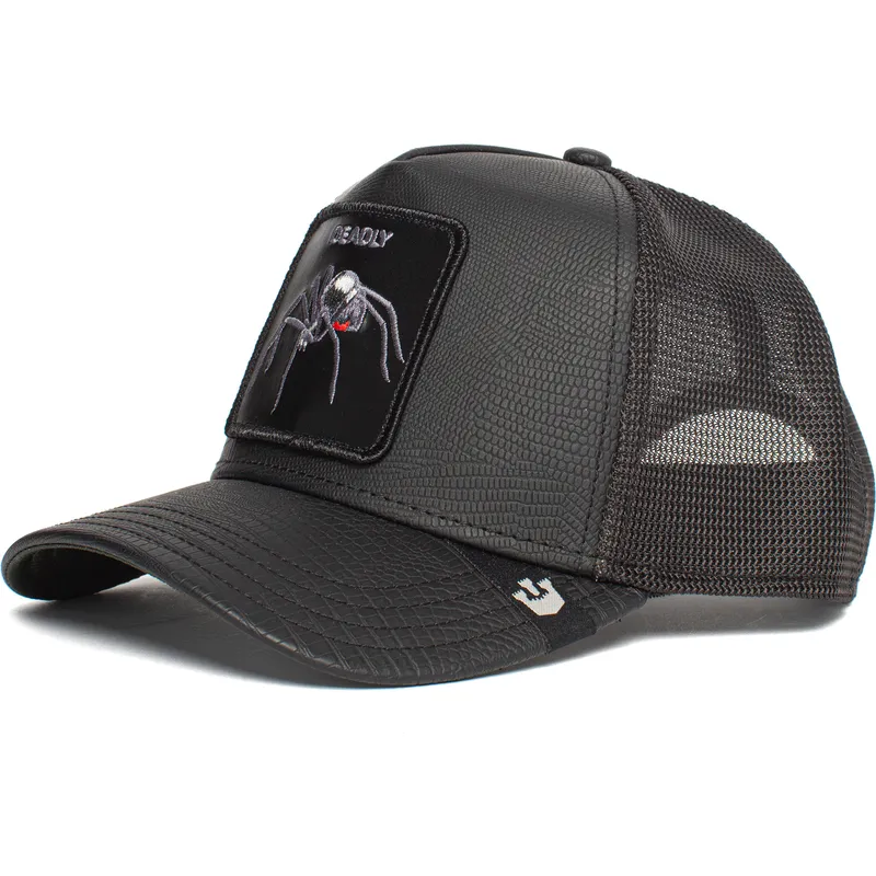 petten-gebogen-zwart-snapback-deadly-encounter-the-farm-van-goorin-bros