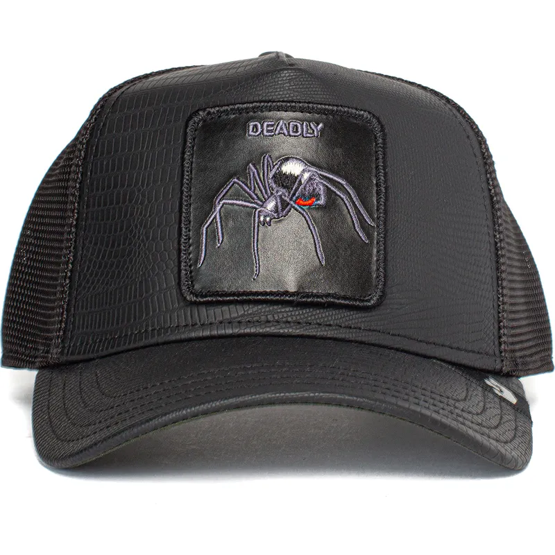 petten-gebogen-zwart-snapback-deadly-encounter-the-farm-van-goorin-bros