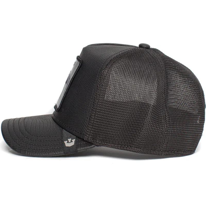 petten-gebogen-zwart-snapback-deadly-encounter-the-farm-van-goorin-bros