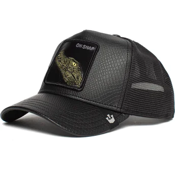 petten-gebogen-zwart-snapback-oh-snap-leaping-lizards-the-farm-van-goorin-bros