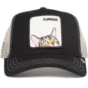 petten-gebogen-zwart-snapback-curious-peek-a-boo-the-farm-van-goorin-bros