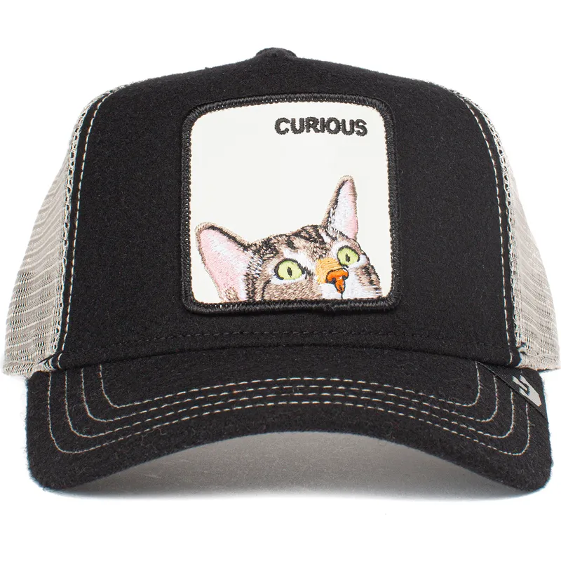 petten-gebogen-zwart-snapback-curious-peek-a-boo-the-farm-van-goorin-bros