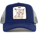 petten-gebogen-blauw-snapback-wet-clean-cat-the-farm-van-goorin-bros