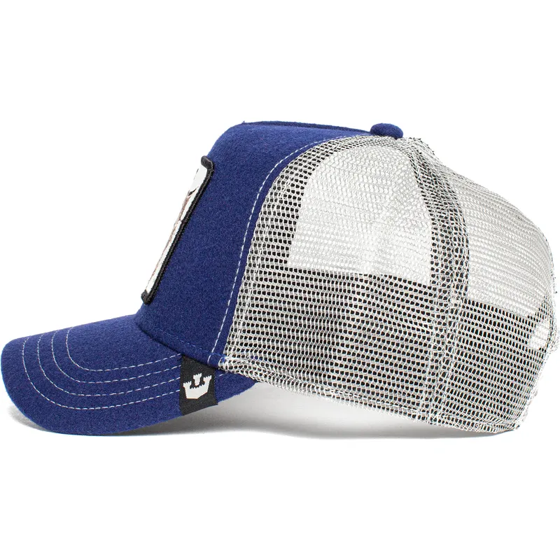 petten-gebogen-blauw-snapback-wet-clean-cat-the-farm-van-goorin-bros