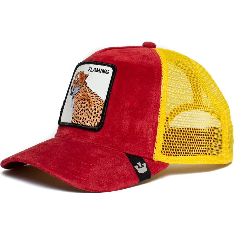 petten-gebogen-rood-snapback-flaming-hot-cheetah-the-farm-van-goorin-bros petten-gebogen-rood-snapback-flaming-hot-cheetah-the-farm-van-goorin-bros