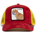 petten-gebogen-rood-snapback-flaming-hot-cheetah-the-farm-van-goorin-bros