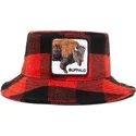 emmer-gebogen-rood-snapback-buffalo-i-m-a-little-hoarse-the-farm-van-goorin-bros