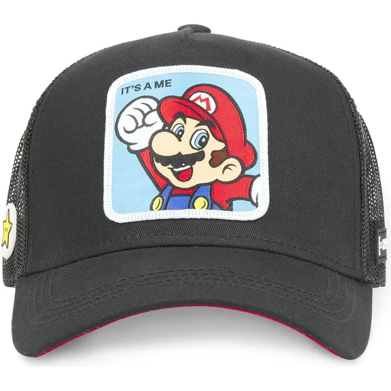 petten-gebogen-zwart-snapback-cla2-bros-mario-super-mario-bros-van-capslab petten-gebogen-zwart-snapback-cla2-bros-mario-super-mario-bros-van-capslab