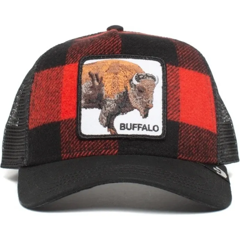 petten-gebogen-rood-snapback-buffalo-the-farm-van-goorin-bros