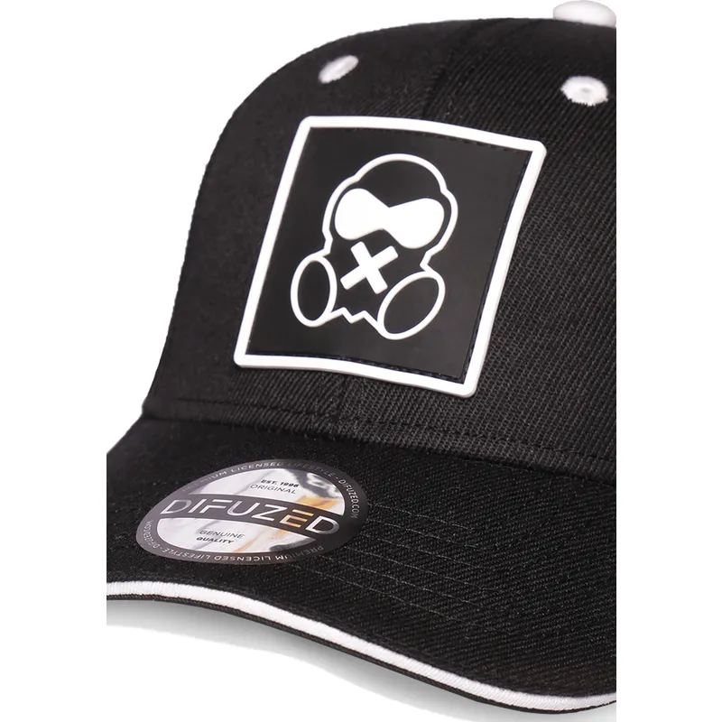 petten-gebogen-zwart-snapback-icon-van-difuzed