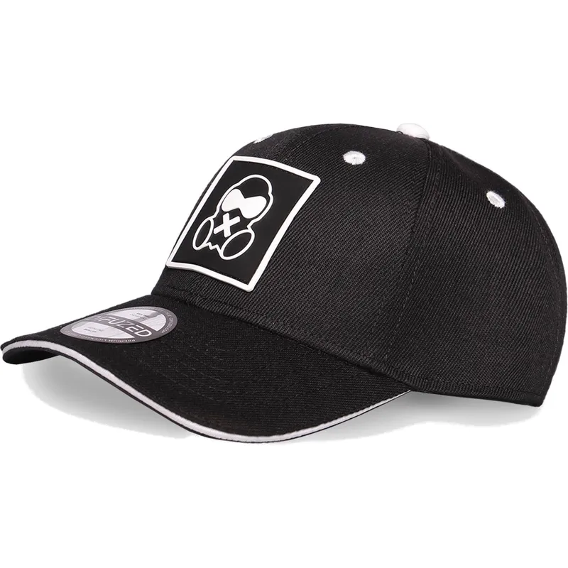 petten-gebogen-zwart-snapback-icon-van-difuzed