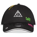 petten-gebogen-zwart-verstelbaar-voor-kinderen-van-la-muerte-wizards-unite-harry-potter-van-difuzed