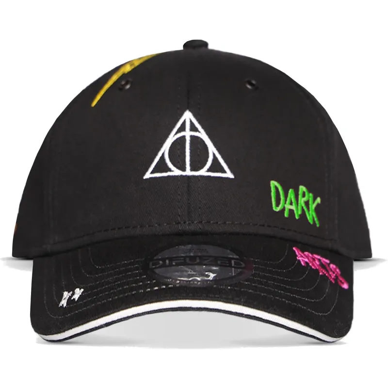 petten-gebogen-zwart-verstelbaar-voor-kinderen-van-la-muerte-wizards-unite-harry-potter-van-difuzed