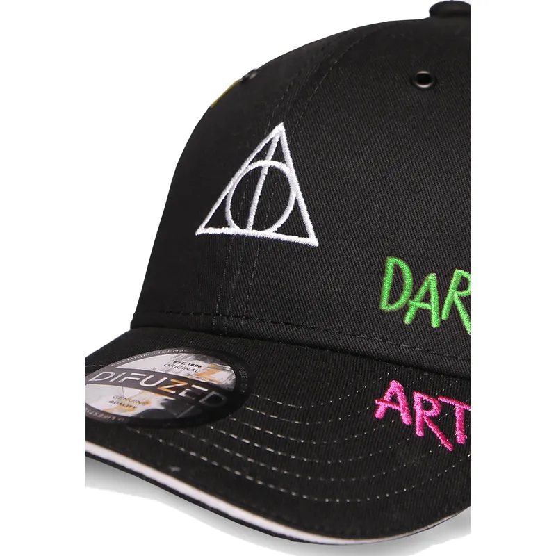 petten-gebogen-zwart-verstelbaar-voor-kinderen-van-la-muerte-wizards-unite-harry-potter-van-difuzed