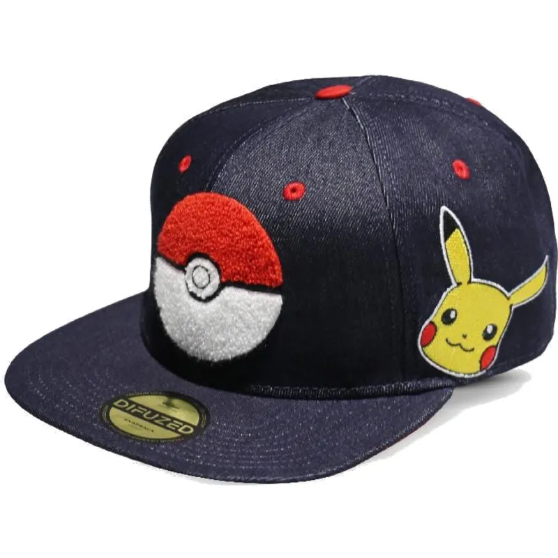 petten-plat-blauw-snapback-vaquero-pikachu-van-difuzed petten-plat-blauw-snapback-vaquero-pikachu-van-difuzed