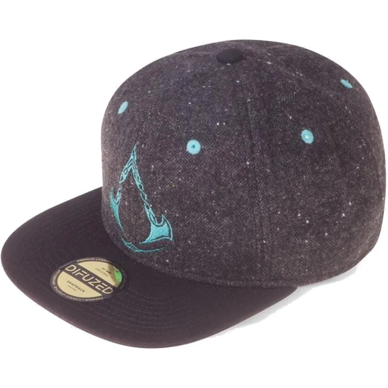 petten-plat-zwart-snapback-valhalla-van-difuzed