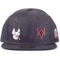 petten-plat-zwart-snapback-vaquero-legion-van-difuzed