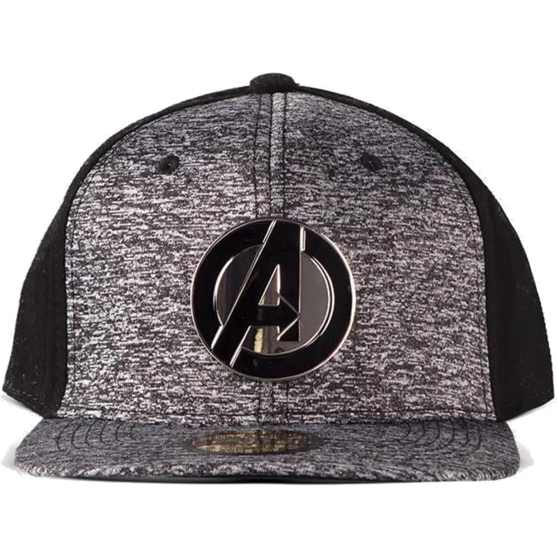 petten-plat-grijs-snapback-metal-avengers-van-difuzed petten-plat-grijs-snapback-metal-avengers-van-difuzed