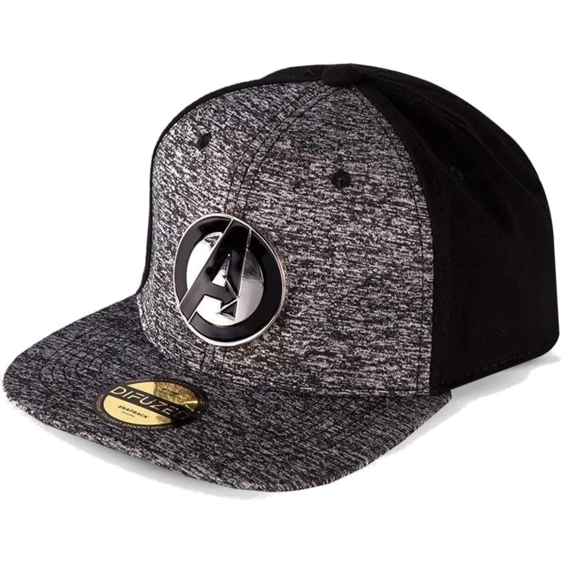 petten-plat-grijs-snapback-metal-avengers-van-difuzed petten-plat-grijs-snapback-metal-avengers-van-difuzed