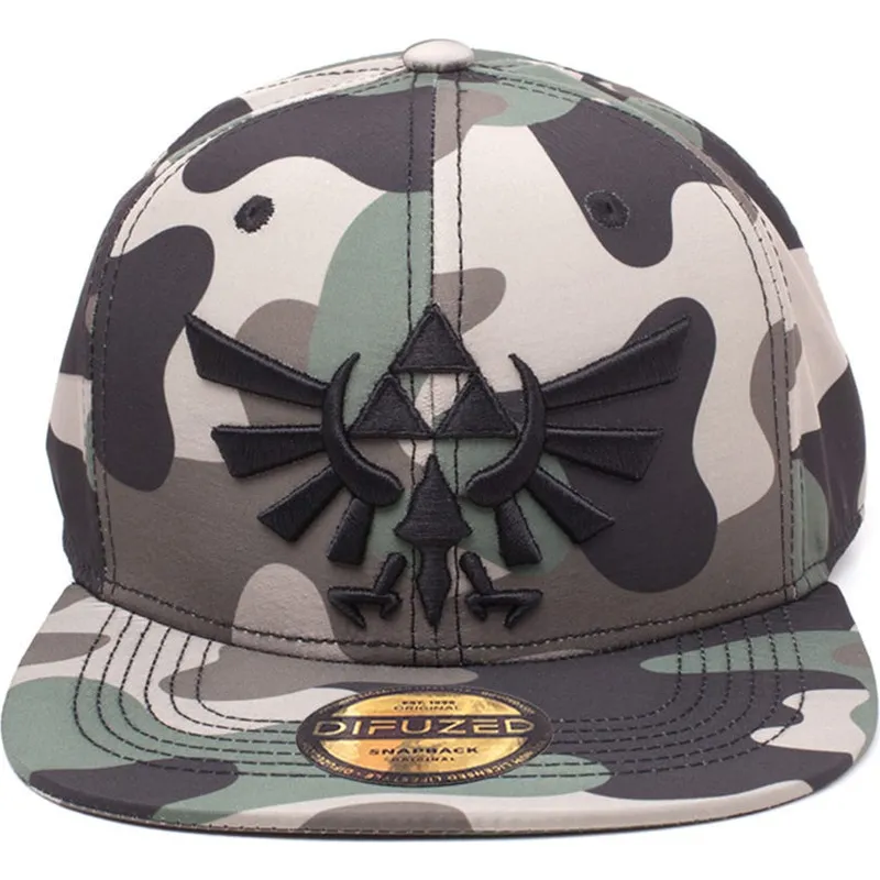 petten-plat-camouflage-snapback-screen-print-van-difuzed