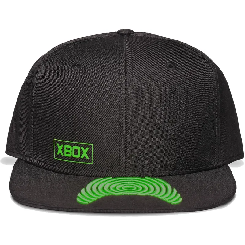 petten-plat-zwart-snapback-visor-controller-microsoft-van-difuzed