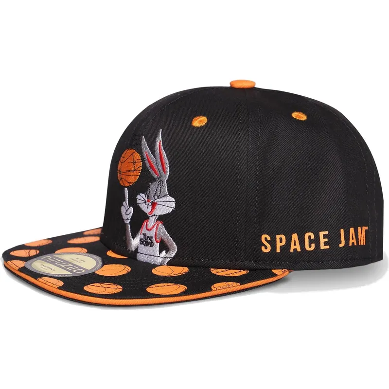 petten-plat-zwart-snapback-space-jam-van-difuzed petten-plat-zwart-snapback-space-jam-van-difuzed