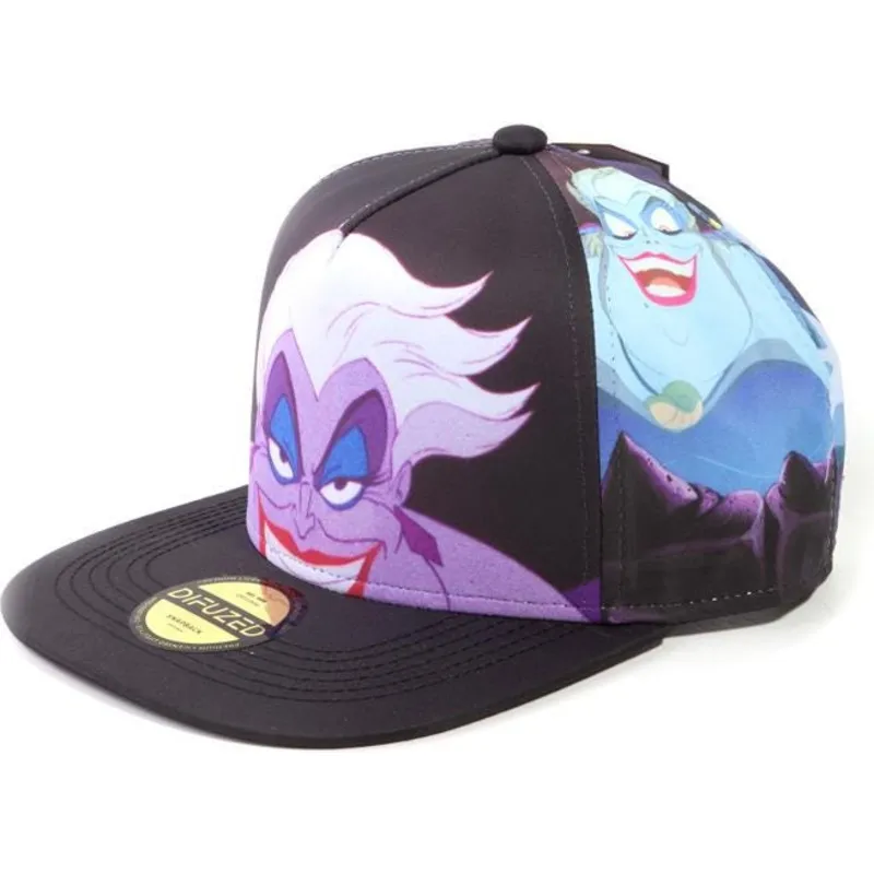 petten-plat-zwart-snapback-la-sirenita-van-difuzed