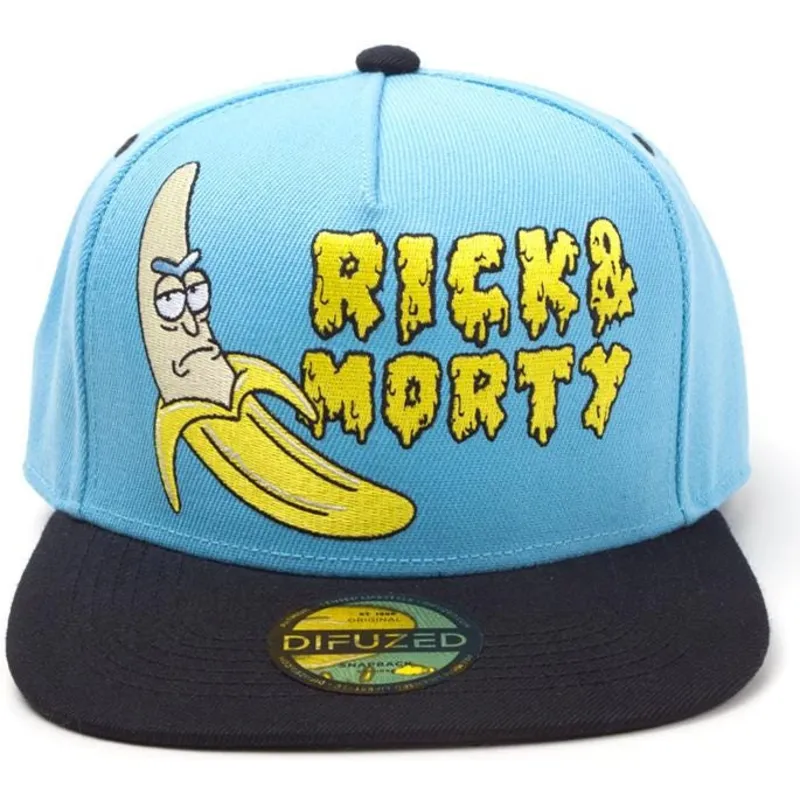 petten-plat-blauw-snapback-banana-van-difuzed