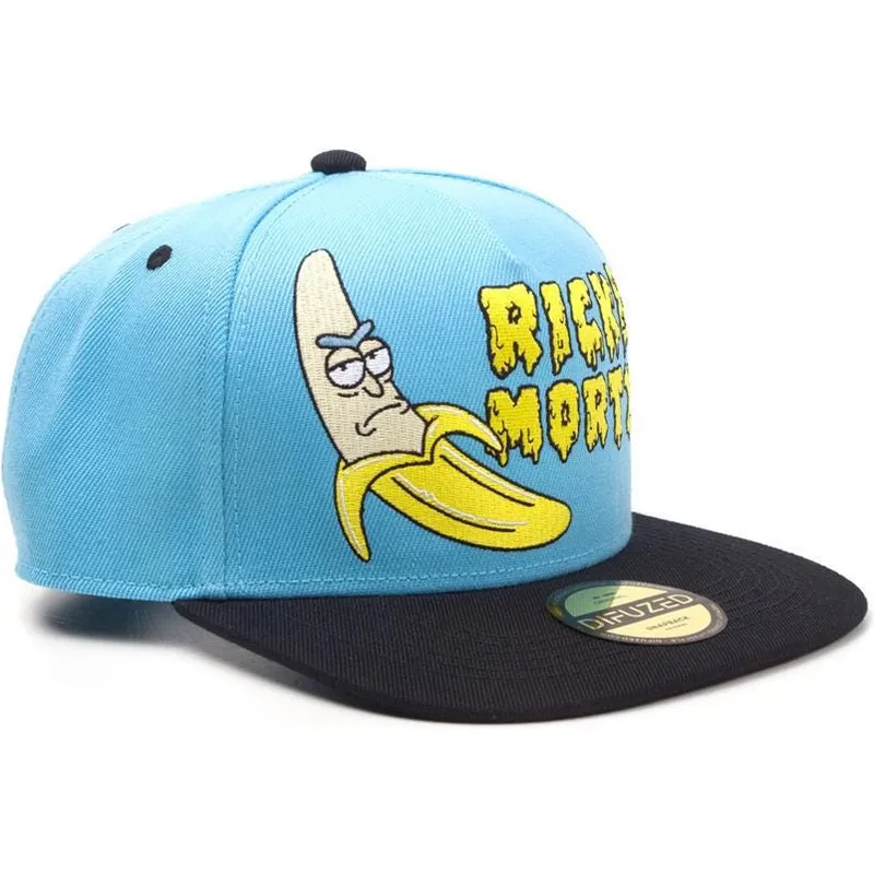 petten-plat-blauw-snapback-banana-van-difuzed