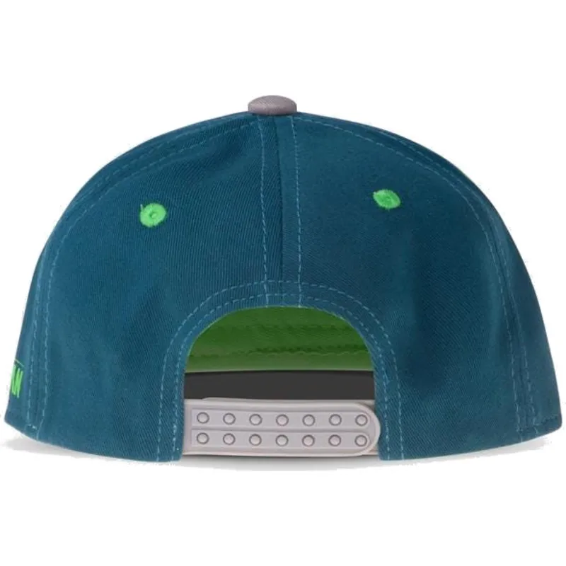 petten-plat-blauw-snapback-voor-kinderen-baby-yoda-the-child-the-mandalorian-van-difuzed