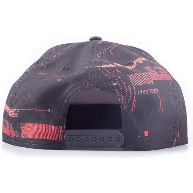 petten-plat-zwart-snapback-glitch-legion-van-difuzed