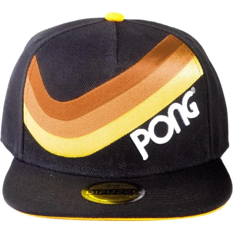 petten-plat-zwart-snapback-retro-striped-van-difuzed