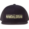 petten-plat-zwart-snapback-the-mandalorian-silhouette-van-difuzed