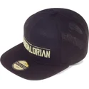 petten-plat-zwart-snapback-the-mandalorian-silhouette-van-difuzed