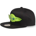 petten-plat-zwart-snapback-baby-yoda-the-mandalorian-van-difuzed
