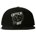 petten-plat-zwart-snapback-critical-hit-dice-van-difuzed