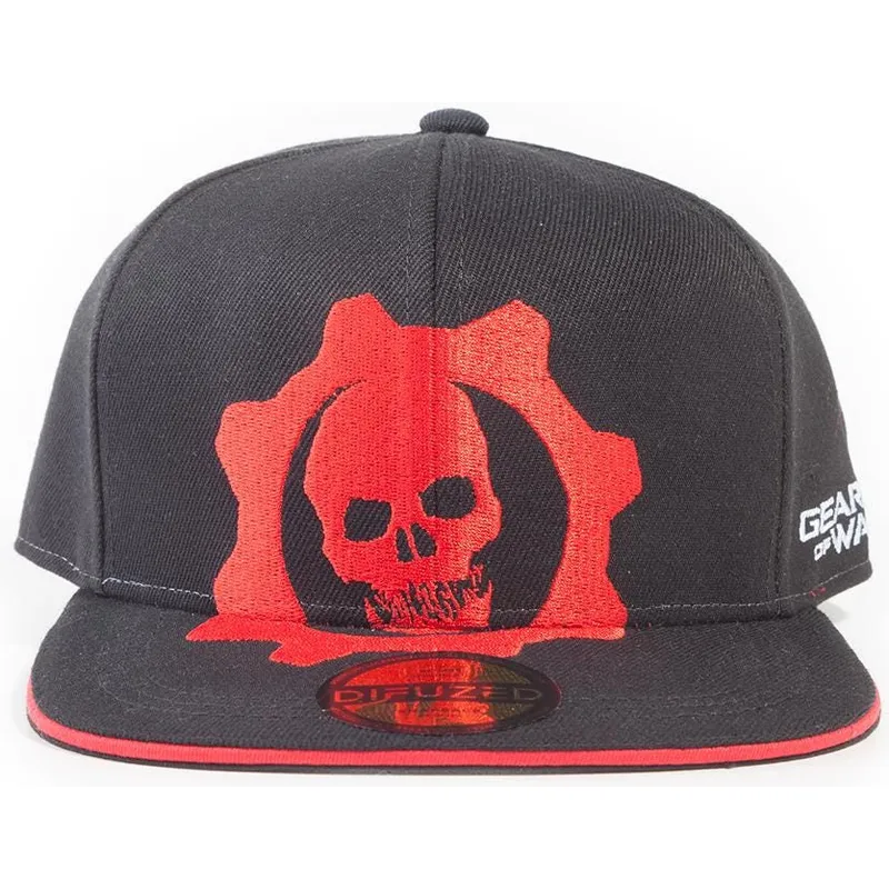 petten-plat-zwart-snapback-red-helmet-van-difuzed
