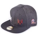 petten-plat-zwart-snapback-vaquero-legion-van-difuzed