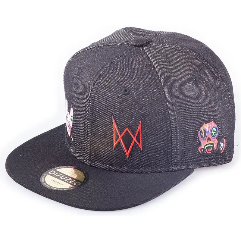 petten-plat-zwart-snapback-vaquero-legion-van-difuzed