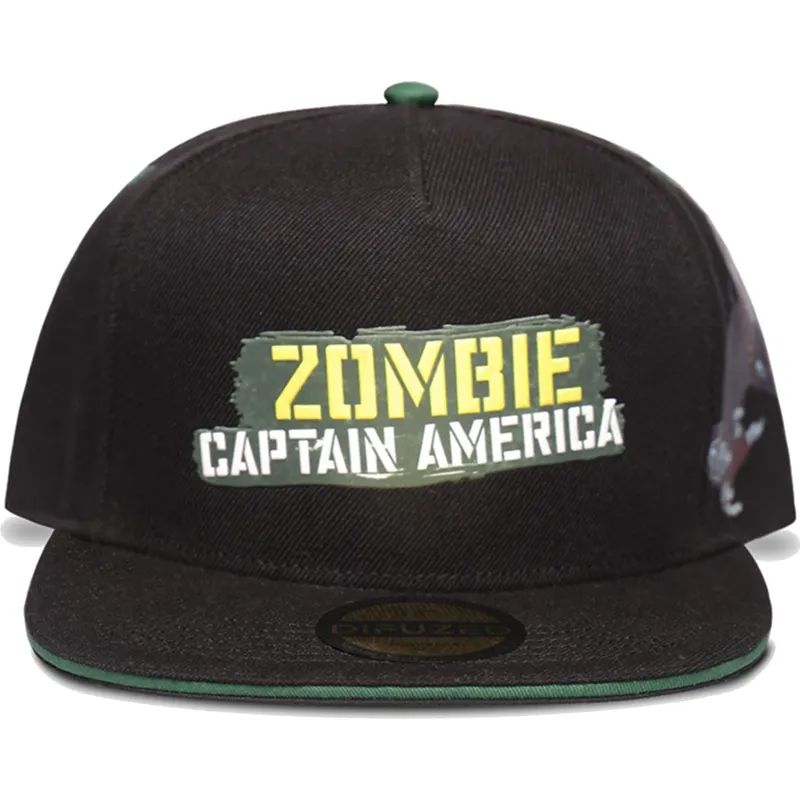 petten-plat-zwart-snapback-zombie-what-if-van-difuzed