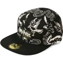 petten-plat-zwart-snapback-3d-embroidery-van-difuzed