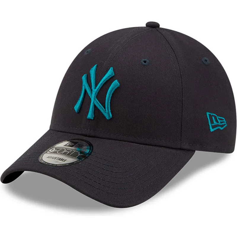 petten-gebogen-marineblauw-verstelbaar-9forty-league-essential-van-new-york-yankees-mlb-van-new-era