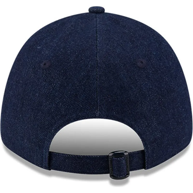 petten-gebogen-marineblauw-verstelbaar-9forty-denim-van-new-york-yankees-mlb-van-new-era