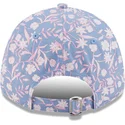 petten-gebogen-blauw-verstelbaar-rosa-9forty-floral-van-new-york-yankees-mlb-van-new-era