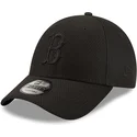 petten-gebogen-zwart-snapback-9forty-mono-team-colour-van-boston-red-sox-mlb-van-new-era