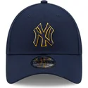 petten-gebogen-marineblauw-verstelbaar-9forty-pop-outline-van-new-york-yankees-mlb-van-new-era
