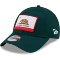 petten-gebogen-groen-verstelbaar-9forty-us-state-van-california-republic-van-new-era