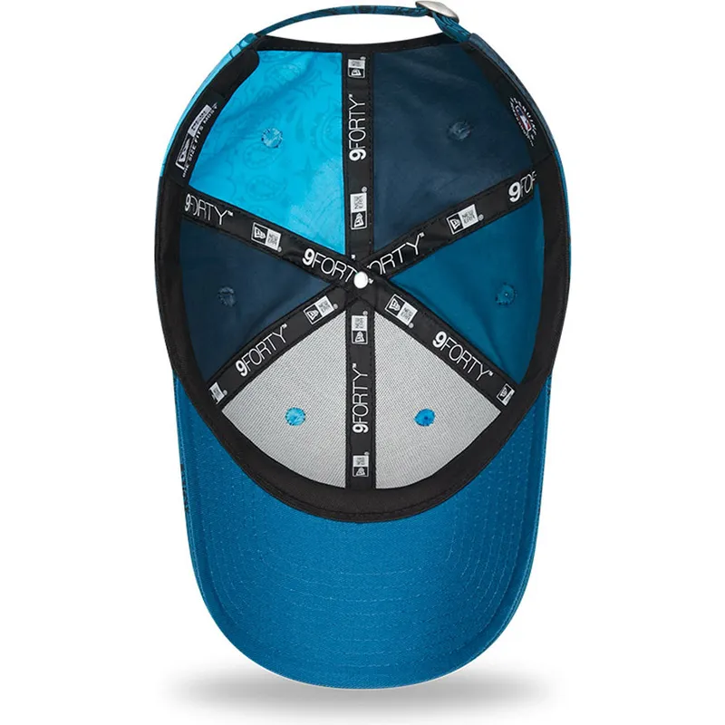 petten-gebogen-blauw-verstelbaar-9forty-paisley-print-van-new-york-yankees-mlb-van-new-era