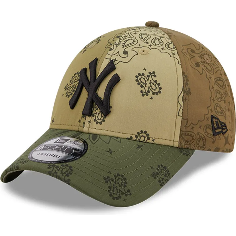 petten-gebogen-groen-verstelbaar-9forty-paisley-print-van-new-york-yankees-mlb-van-new-era petten-gebogen-groen-verstelbaar-9forty-paisley-print-van-new-york-yankees-mlb-van-new-era