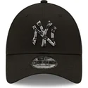 petten-gebogen-zwart-verstelbaar-9forty-camo-infill-van-new-york-yankees-mlb-van-new-era